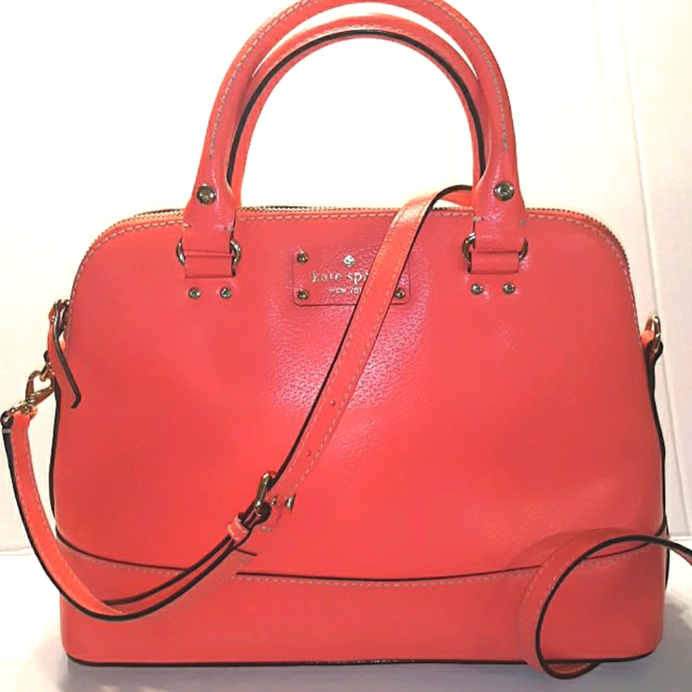 Beautiful ☆KATE SPADE☆ Wellesley Rachelle Leather Dome Satchel/Crossbody bag